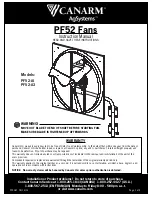 Canarm AgSystems PF52 Instruction Manual предпросмотр