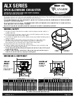 Canarm ALX SERIES Operation Instructions Manual предпросмотр