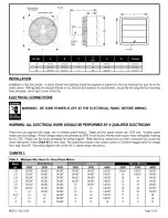 Preview for 3 page of Canarm CF1770 Instruction Manual