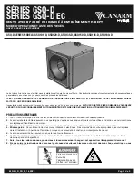 Предварительный просмотр 6 страницы Canarm CSQ090-D-EC Operation Instructions And Parts Manual