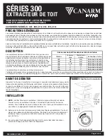 Предварительный просмотр 5 страницы Canarm DELHI 300 Series Operation Instructions And Parts Manual