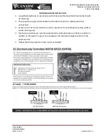 Предварительный просмотр 6 страницы Canarm GSQ-D Series Operation Instructions And Parts Manual