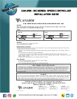 Canarm MC Series Installation Manual предпросмотр