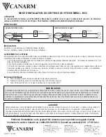 Предварительный просмотр 2 страницы Canarm MC3 Installation Instructions