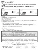 Предварительный просмотр 4 страницы Canarm MC3 Installation Instructions