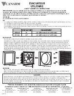 Предварительный просмотр 2 страницы Canarm UF08-W Instructions