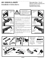 Предварительный просмотр 1 страницы Canaropa 851 Installation Instructions Manual