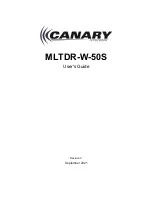 Preview for 1 page of Canary Systems MLTDR-W-50S User Manual