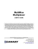 Canary MultiMux User Manual preview