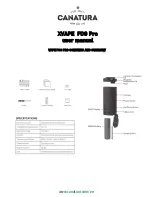 Preview for 1 page of Canatura XVAPE FOG Pro User Manual