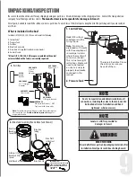 Preview for 9 page of Canature WaterGroup 85UF/DF Owner'S Manual