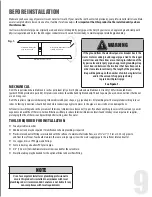 Preview for 9 page of Canature WaterGroup 89DF Owner'S Manual