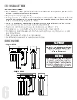 Предварительный просмотр 6 страницы Canature WaterGroup Aqua Flo AQUV-8R12 Owner'S Manual