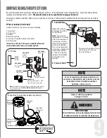 Предварительный просмотр 9 страницы Canature WaterGroup Hydrotech 485HE Owner'S Manual