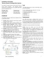 Preview for 2 page of Canature 475 Pro Series Installation & Operation Manual