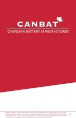 Preview for 24 page of CANBAT TECHNOLOGIES CLI120-48 User Manual