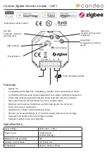 Candeo C201 Quick Start Manual предпросмотр