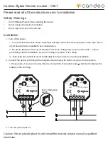 Предварительный просмотр 2 страницы Candeo C201 Quick Start Manual