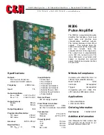 C&H Pulse Amplifier M206 Specifications preview