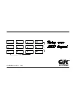 C&K systems 236E User Manual preview