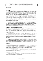 Preview for 2 page of C&K systems active 5 User Manual