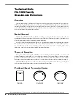 Preview for 2 page of C&K systems Intellisense FG-1025 Series Technical Note