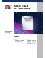 Preview for 1 page of C&K systems Securit 802 Features