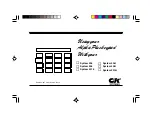 C&K systems System 2316 Manual preview