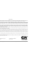 Preview for 44 page of C&K systems System 238 User Manual