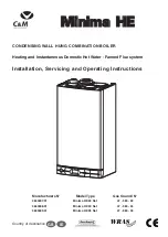 Preview for 1 page of C&M Minima HE Installation, Servicing And Operating Instructions