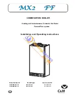 C&M MX2 24 Nat Installation And Operating Instructions Manual preview