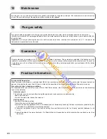 Preview for 20 page of C&M MX2 24 Nat Installation And Operating Instructions Manual