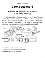 C&S Electronics Computemp 5 Owner'S Manual preview