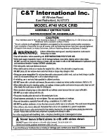 C&T International 740 VICK CRIB Assembly Instructions Manual preview