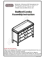 Предварительный просмотр 1 страницы C&T International Sorelle Bedford Combo Assembly Instructions