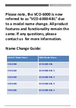 Предварительный просмотр 2 страницы C&T VCO-6000-KBL Series User Manual