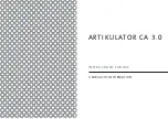 Preview for 1 page of Candulor ARTIKULATOR CA 3.0 Instructions For Use Manual