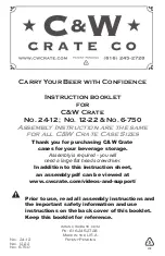 Preview for 1 page of C&W Crate 24-12 Instruction Booklet