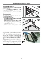 Preview for 15 page of Candy 33001205 Instructions And Advice For Installing, Using And Servicing