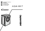 Предварительный просмотр 1 страницы Candy Aquamatic Aqua 600 T User Instructions