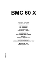 Candy BMC 60 X User Manual preview