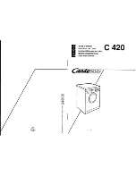 Preview for 1 page of Candy C 420 User Instructions