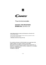 Preview for 2 page of Candy CBCM 25 DS User Instructions