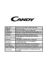 Preview for 1 page of Candy CBG52SX Installation And User Manual