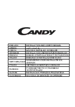 Preview for 1 page of Candy CBG620/1X Installation And User Manual