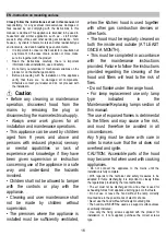 Preview for 16 page of Candy CBP612/3 Instruction On Mounting And Use Manual