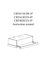 Preview for 1 page of Candy CBT6020/2X-07 Instruction Manual