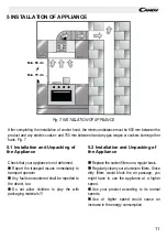 Preview for 11 page of Candy CBT6130/3X Instruction Manual