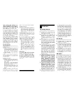 Preview for 8 page of Candy CBT62 Instructions For Use Manual