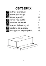 Candy CBT625/1X Instruction Manual preview